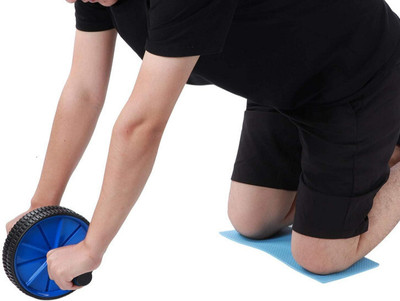 HOUSE OF COMMON 2-Wheel Roller Ab Exercise Equipment/ Abdominal Strength Trainer for Unisex Ab Exerciser(Multicolor)