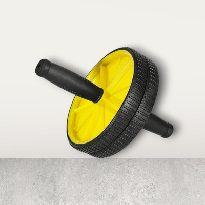 zxxxt Fitness AB Wheel / AB Roller Dual Wheel Core Trainer_423 Ab Exerciser(Yellow)