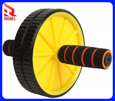 Modkart New Double Wheel AB Roller with Knee Mat for Abs Abdominal Core Strength Workout Ab Exerciser(Multicolor)