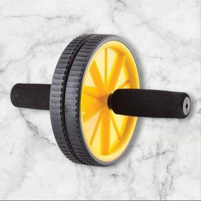 zxxxt Fitness AB Wheel / AB Roller Dual Wheel Core Trainer_119 Ab Exerciser(Yellow)
