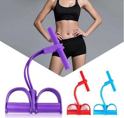 KLEANO pull reducer exercise rope fitness band Ab Exerciser(Multicolor)