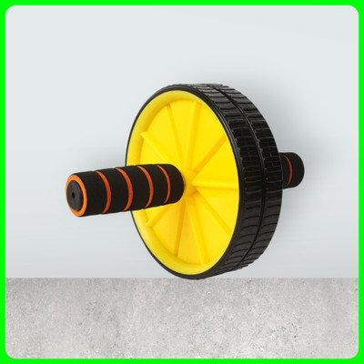 zxxxt Fitness AB Wheel / AB Roller Dual Wheel Core Trainer_1081 Ab Exerciser(Yellow, Black)