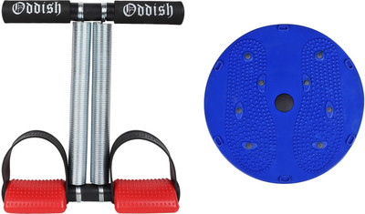 Oddish DSTTR-TWB T Double Spring Tummy Trimmer Combo Tummy Twister Abdominal Exercise Ab Exerciser(Red, Black)