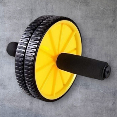 zxxxt Fitness AB Wheel / AB Roller Dual Wheel Core Trainer_18 Ab Exerciser(Yellow)