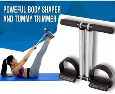 LIVOX Tummy Trimmer with Double Spring for Burn Calories & Tone Muscles Ab Exerciser(Black)