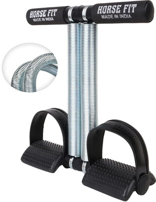 HORSE FIT Double Spring Tummy Trimmer – Best Fat Burner & Workout Tool for Men & Women Ab Exerciser(Multicolor)