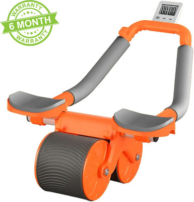 AJRO DEAL Roller Wheel Exercise with Elbow Support, Automatic Rebound Abdominal Wheel Ab Exerciser(Orange)