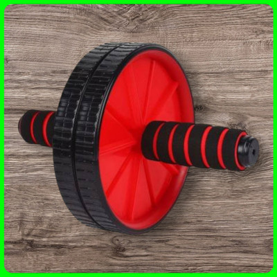 zxxxt Fitness AB Wheel / AB Roller Dual Wheel Core Trainer_699 Ab Exerciser(Red, Black)