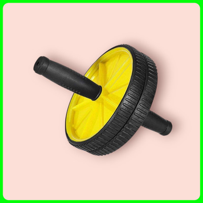 zxxxt Fitness AB Wheel / AB Roller Dual Wheel Core Trainer_973 Ab Exerciser(Yellow)