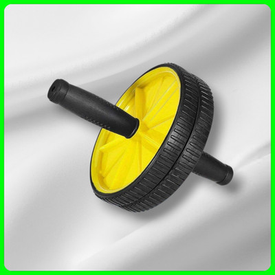 zxxxt Fitness AB Wheel / AB Roller Dual Wheel Core Trainer_773 Ab Exerciser(Yellow)