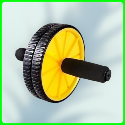 zxxxt Fitness AB Wheel / AB Roller Dual Wheel Core Trainer_1168 Ab Exerciser(Yellow)