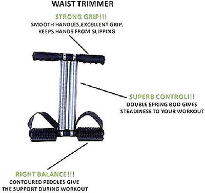 CF SPORTS Double Spring Multipurpose Tummy Trimmer-Ab Exer_Tummy Trimmer_496_AB Ab Exerciser(Black)