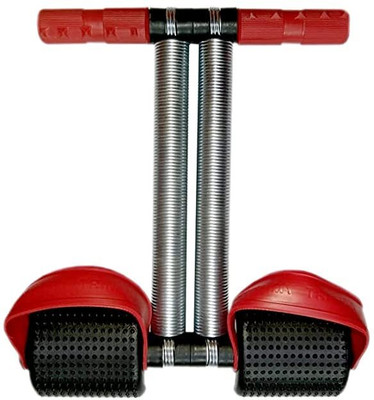 Khargadham Pull Reducer Body Shaper & Trimmer AB CRUNCHER Fitness SPRING Stretcher Ab Exerciser(Red)
