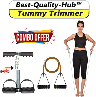 FFive Combo Toning Tube Tummy Trimmer-Abs Exerciser Trimmer-Total Body Workout Ab Exerciser(Multicolor)