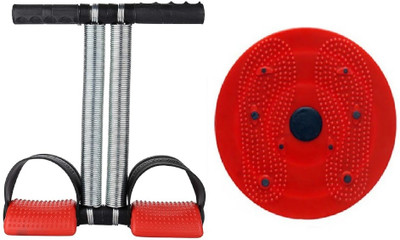 Shopeleven Double Spring Tummy Trimmer Men and Women for Abs Workout Stomach Exercise Ab Exerciser(Multicolor)