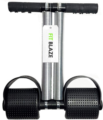 Fit Blaze Tummy Trimmer Double Spring for Men and Women Ab Exerciser(Silver)