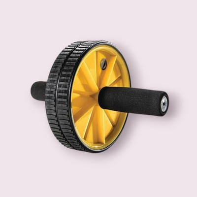 zxxxt Fitness AB Wheel / AB Roller Dual Wheel Core Trainer_317 Ab Exerciser(Yellow)