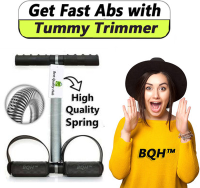 BQH Single Spring Tummy Trimmer - Multipurpose Fitness Equipment Ab Exerciser(Black)