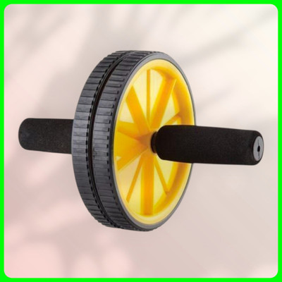 zxxxt Fitness AB Wheel / AB Roller Dual Wheel Core Trainer_1119 Ab Exerciser(Yellow)