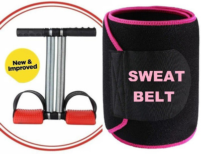 Spegi Tummy Trimmer With FREE- (Sweat Belt) Combo Ab Exerciser(Pink)