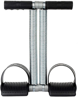 gamers hub Tummy Trimmer Single Spring Exerciser for men And Women Ab Exerciser(Black, Silver)