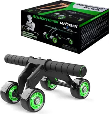 IPLLIVE 4 wheel upgraded ab wheel roller for six pack abs workout at home Ab Exerciser(Multicolor)
