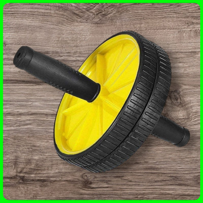 zxxxt Fitness AB Wheel / AB Roller Dual Wheel Core Trainer_673 Ab Exerciser(Yellow)