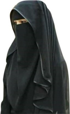 Dhyeyu Chiffon Self Design Naqab(Black)