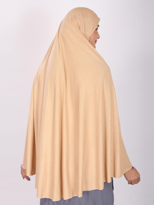 TEXNOVA Polyester Self Design Abaya(Beige)