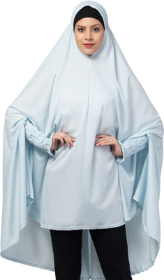 Cwen Collection Polycotton Solid Burqa(Blue)