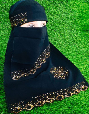 PD Zone Chiffon Naqab(Black)