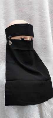Dilkash textiles Nida Matte Naqab(Black)