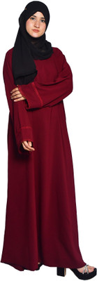 ARTRADERS Nida Matte Abaya With Hijab(Maroon)
