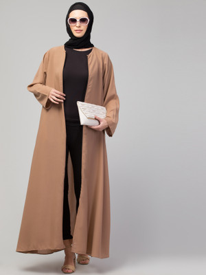 Nazneen Nida Matte Solid Burqa(Beige)