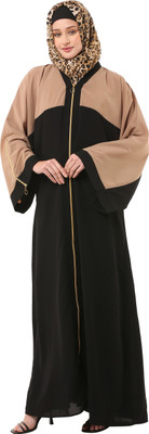 BT - Being Traditional Nida Matte Solid Abaya(Black, Maroon)
