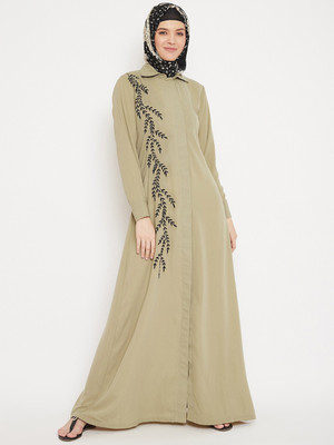 Momin Libas Polyester Abaya(Beige)
