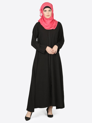 Nazneen Nida Matte Solid Abaya(Black)