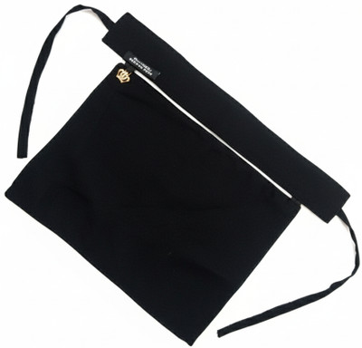 EURANUS Chiffon Solid Naqab With Hijab(Black)