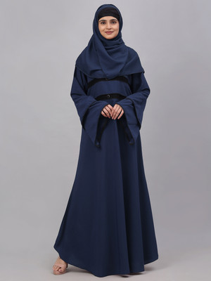 Klotthe Polyester Self Design Burqa(Green)