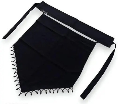 Dhyeyu Chiffon Solid, Self Design Naqab(Black)