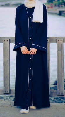 recent tdrends Crepe Solid Abaya(Black)