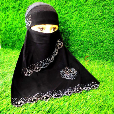 PD Zone Chiffon Abaya(Black)