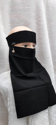 Dilkash textiles Nida Matte Naqab(Black)