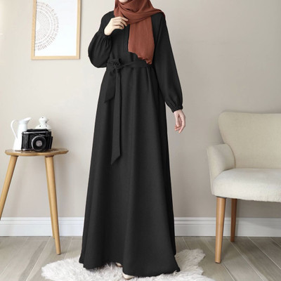 BINISH Polycotton Self Design Burqa(Black)