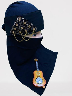 PD Zone Chiffon Abaya(Black)