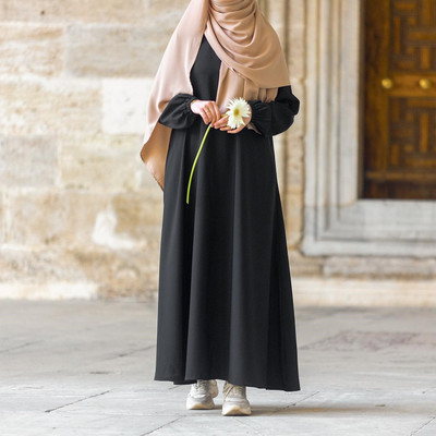 Purfitt Collection Kashibo Self Design Burqa With Hijab(Black)