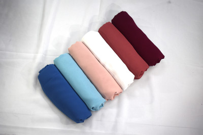 rudraCreation Georgette Solid Abaya(Multicolor)
