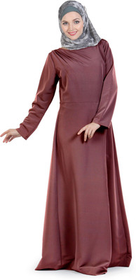 FORELEVY Polyester Abaya(Maroon)