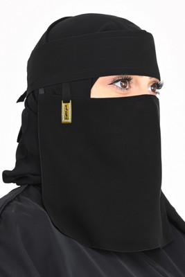 PD Zone Chiffon Solid Naqab(Black)