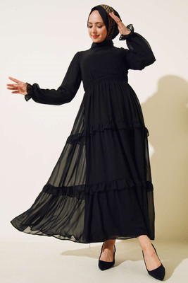 SARINKU Georgette Abaya(Black)